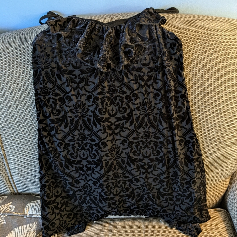 Killstar tunic sheer ruffles